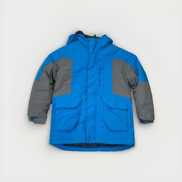 Lands' End Other - Lands' End Insulated Squall Hooded Winter Coat Jacket Kids Large Blue Gray